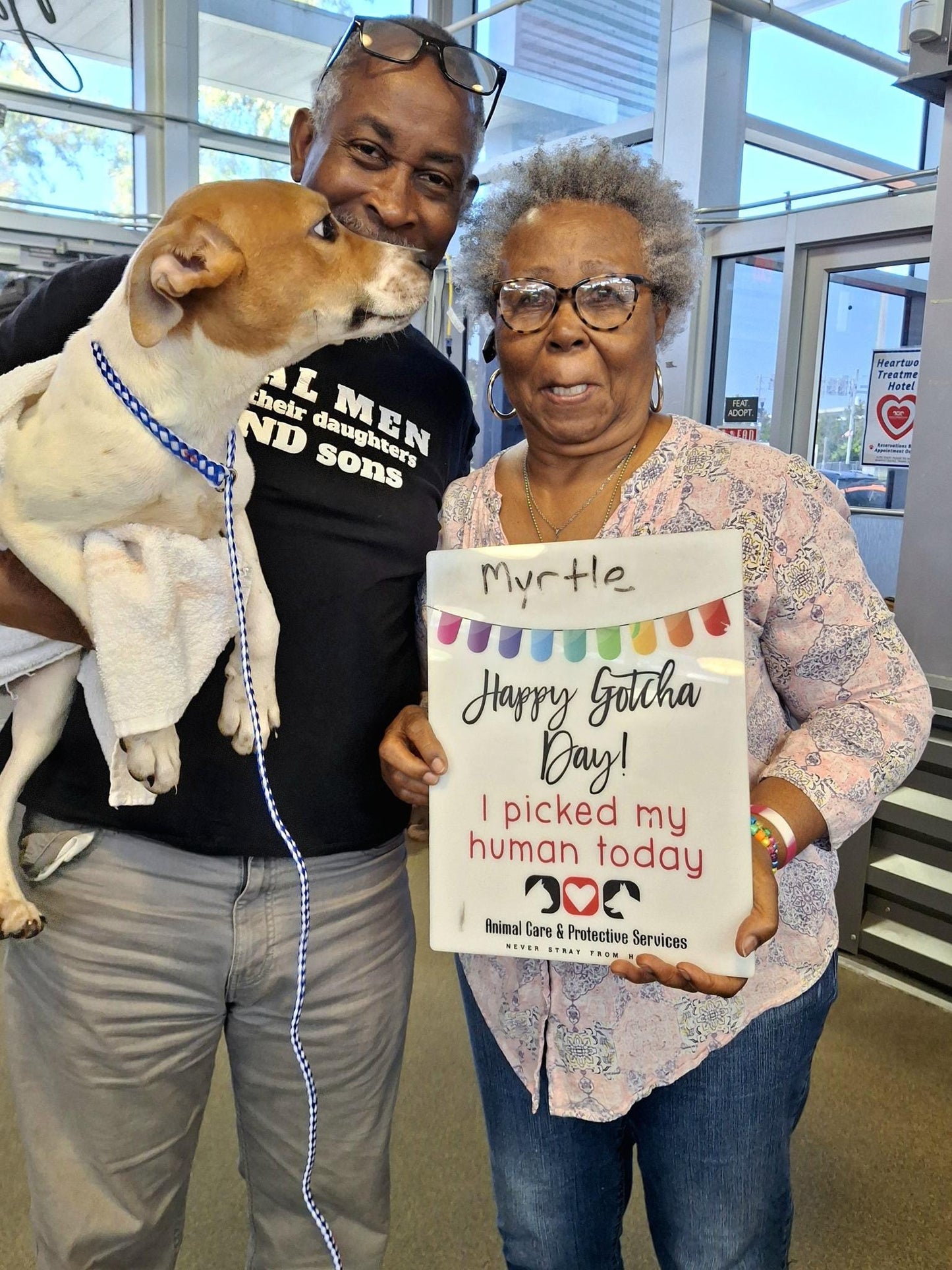 Custom pet adoption sign, I picked my human sign, dry/wet erase adoption sign, Happy gotcha day, personalized sign, humane society