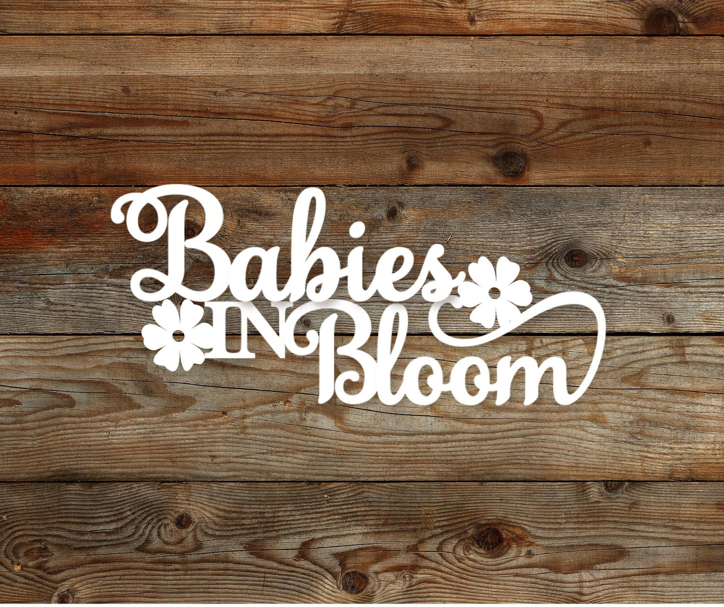 Babies in Bloom sign, custom baby shower sign, twin baby shower, flower-themed baby shower