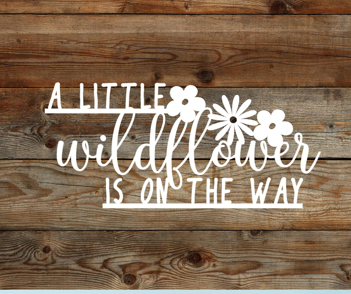 A little wildflower is on the way sign, custom girl baby shower sign, flower-themed baby shower