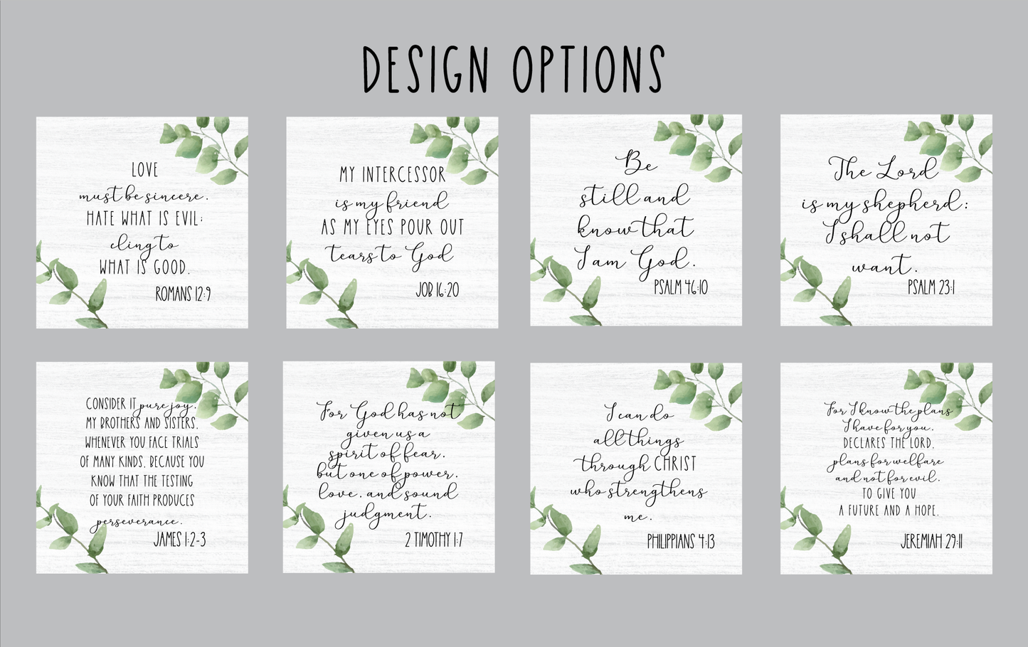 Farmhouse frame style scripture refrigerator magnets, scripture, Christian gift, Scripture magnets