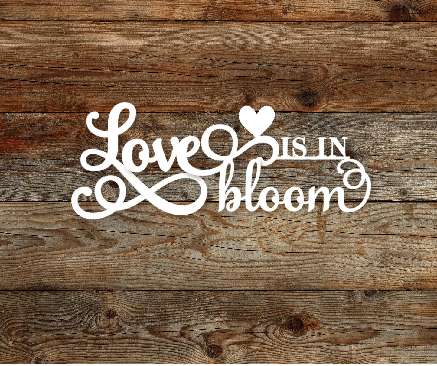 Love is in bloom sign, custom wood sign, wedding shower sign, engagement party sign