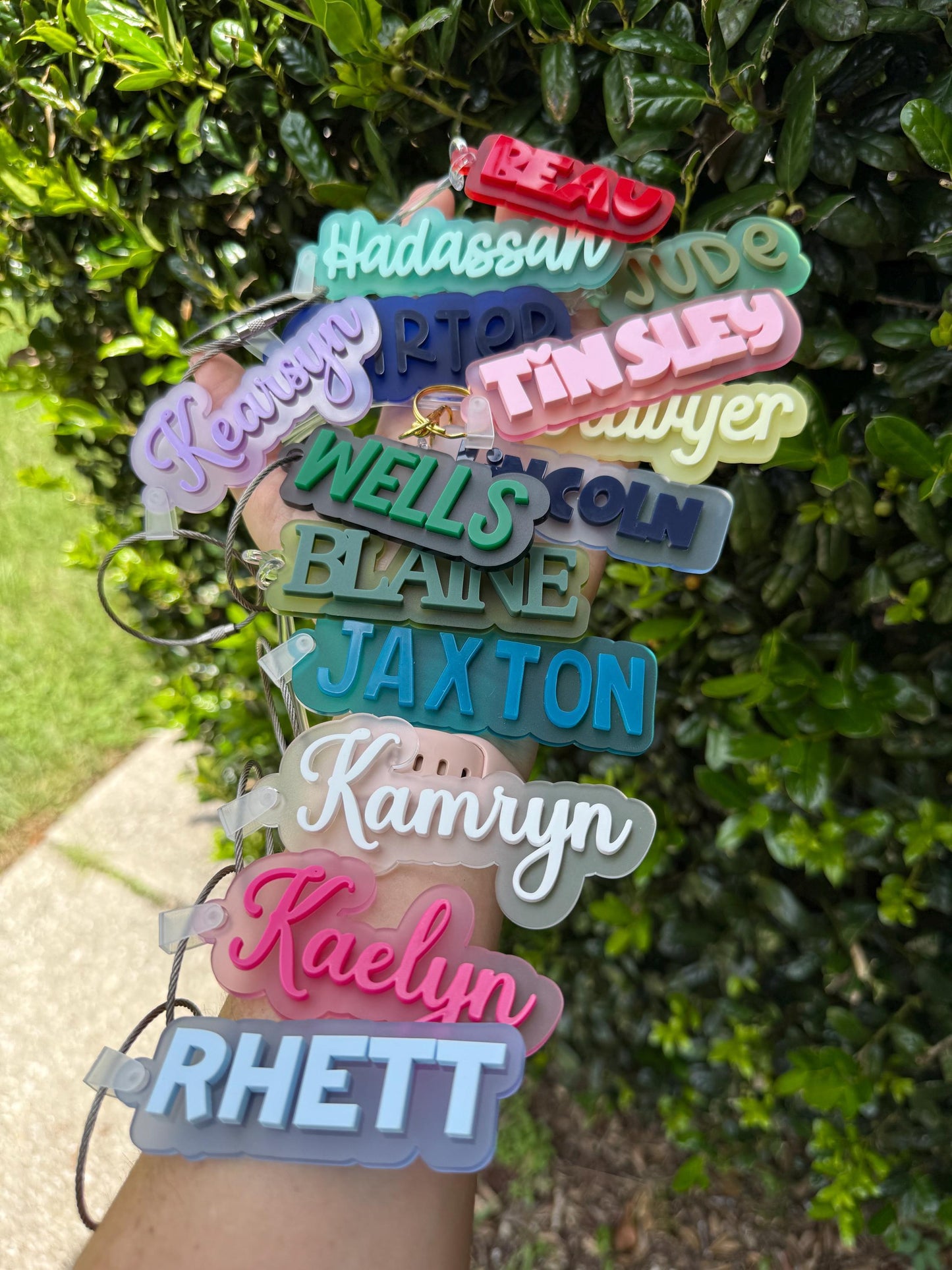 Modern name bag tag, aesthetic name tag, Custom Transparent Acrylic Bag Tag – Personalized Name Tag for Backpacks, Sports Bags & Travel