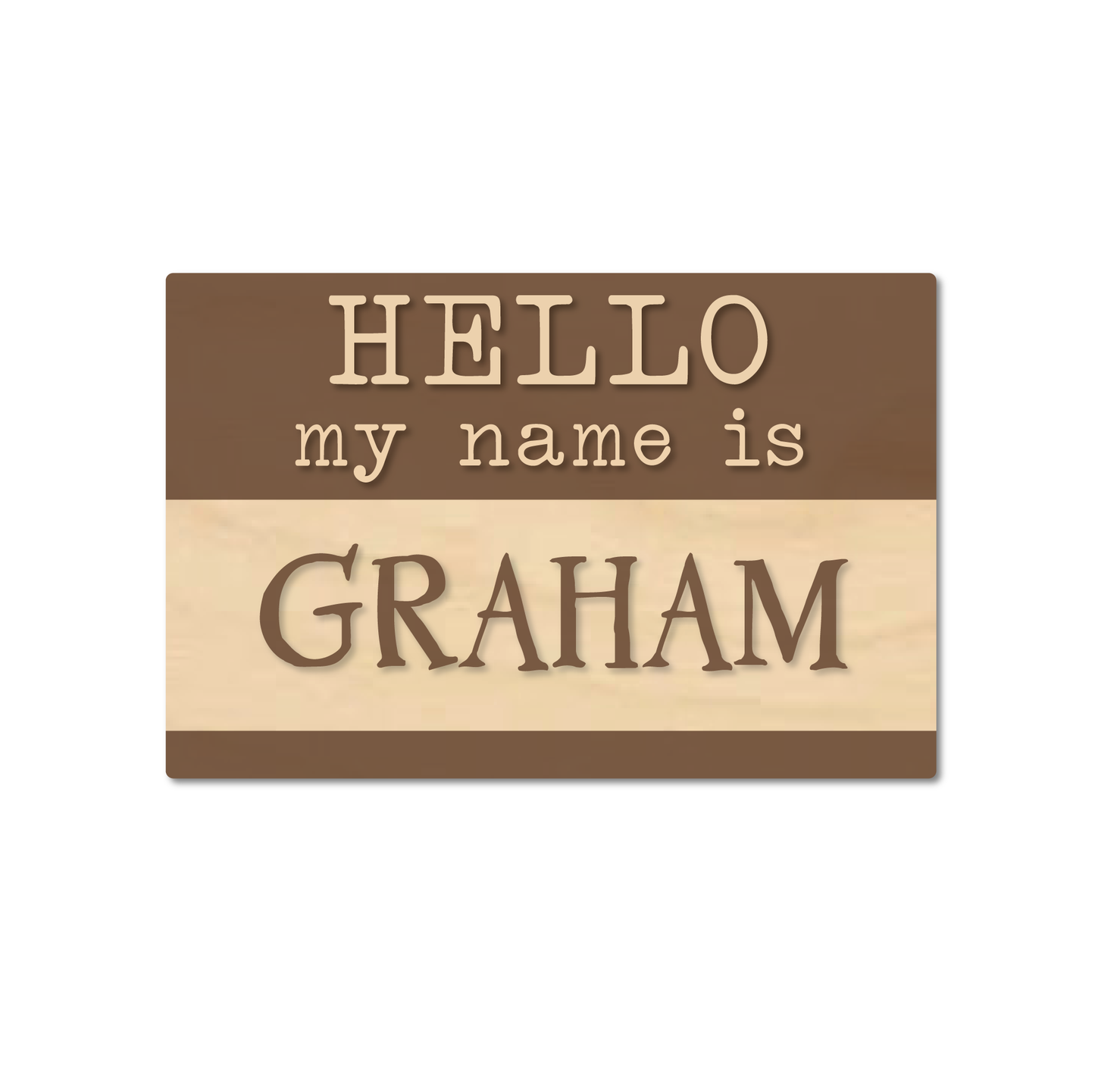 Hello I'm "___" Engraved Newborn sign with baby name