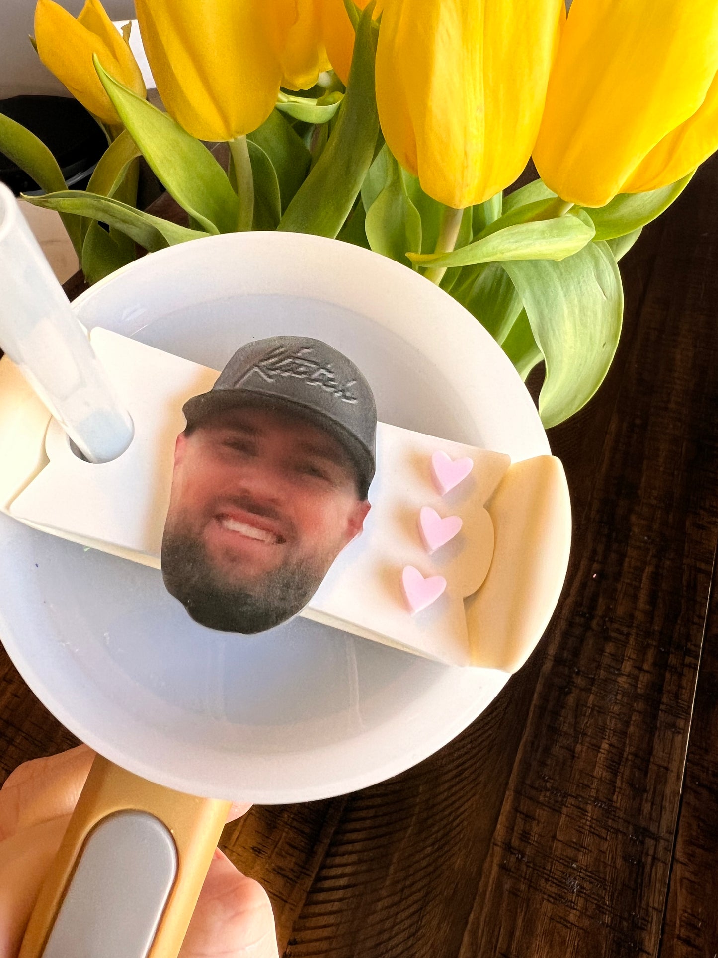 Custom acrylic Stanley topper - Face