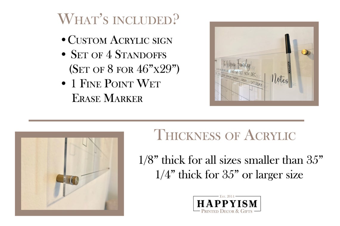 Real estate pipeline dry/wet erase acrylic sign, Realtor dry erase board #002