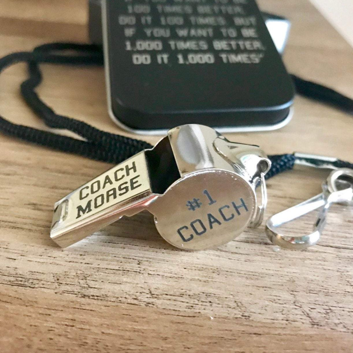 Engraved Coach Whistle - Happyism, Inc. Engraving