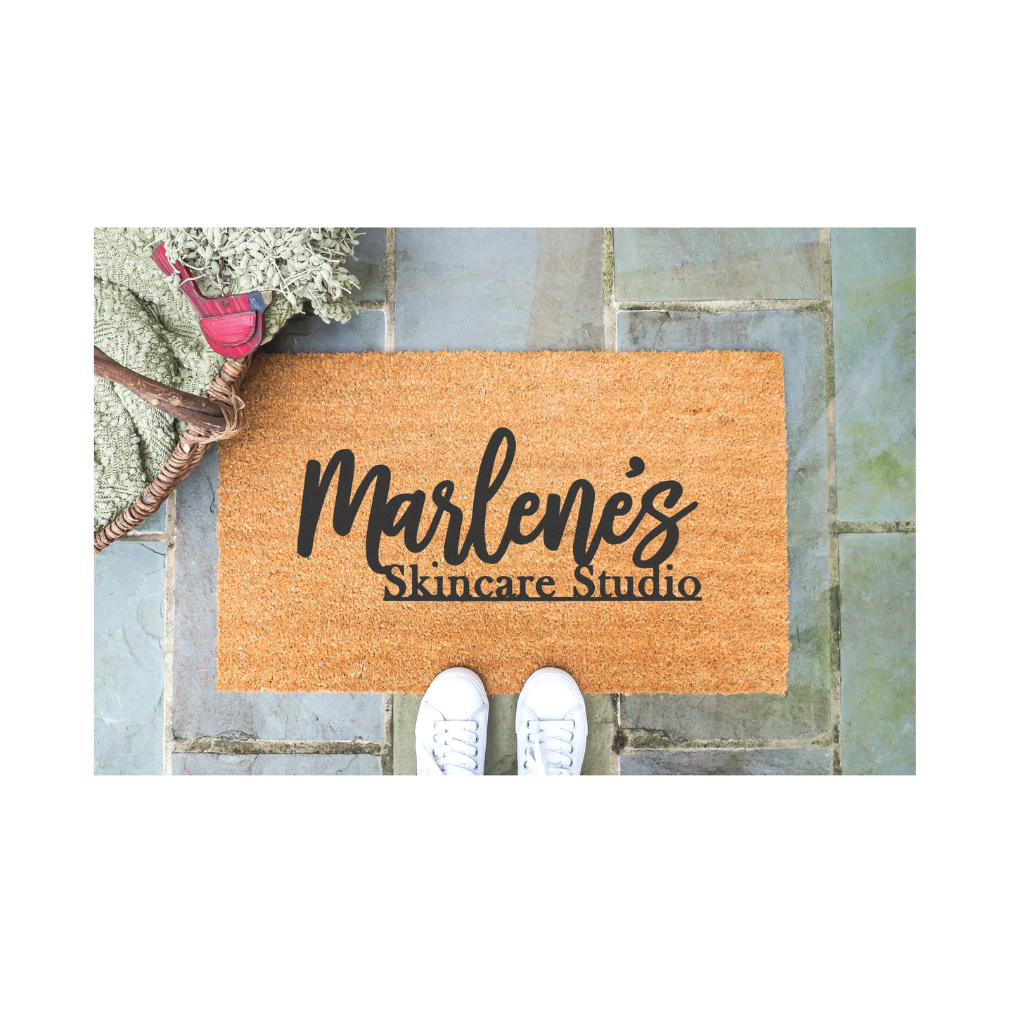 Custom logo coir rug