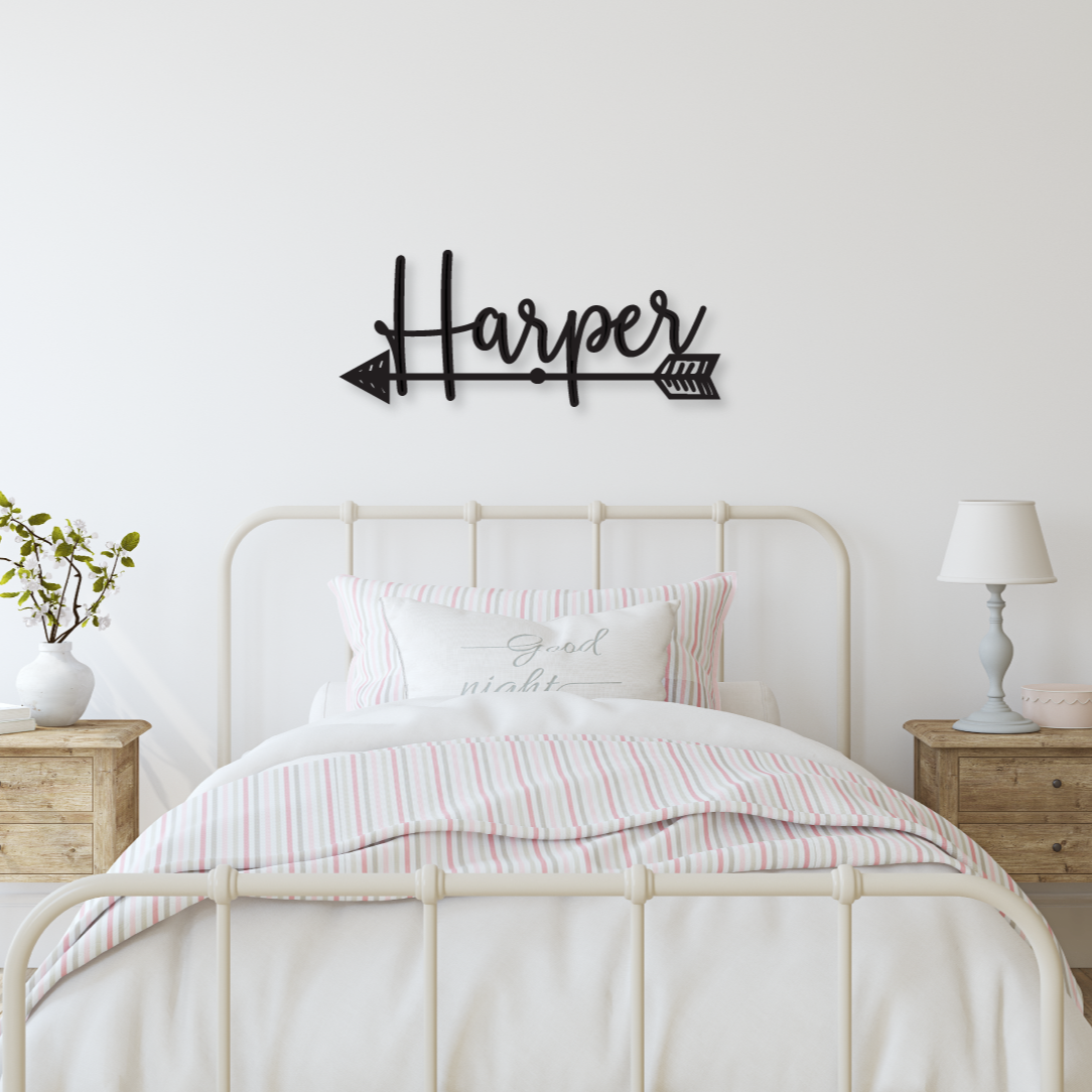 Name Sign with Arrow - Happyism, Inc. Engraving
