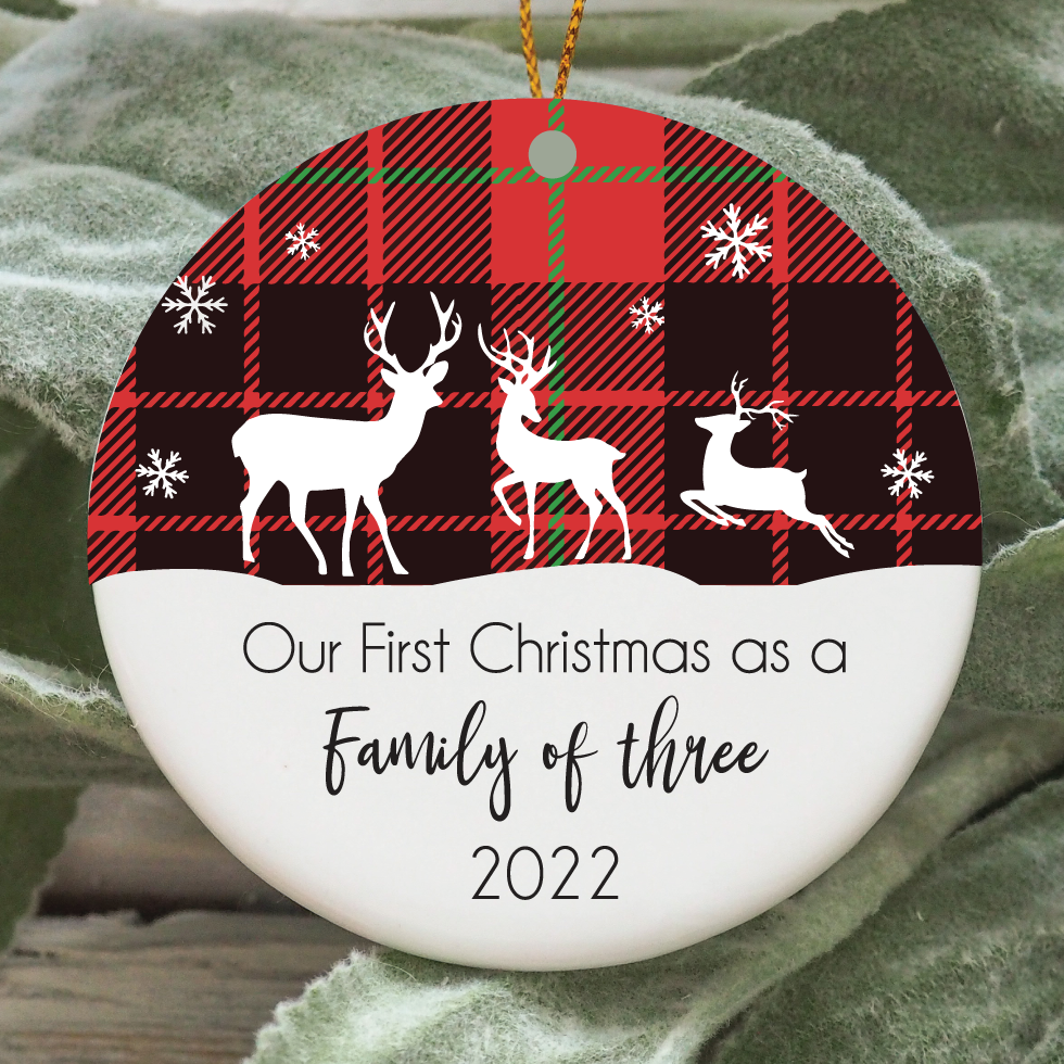 First Christmas as a Family of Ornament