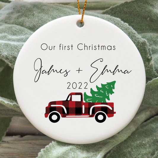 Christmas ornament - Couples ornament - Design #103