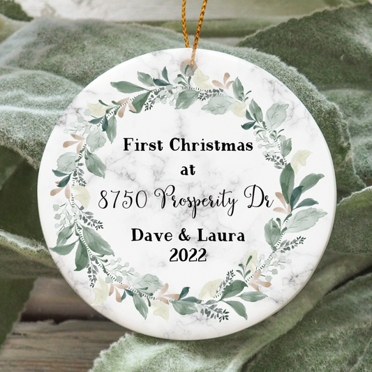Christmas ornament - New home ornament - closing gift - Design #111