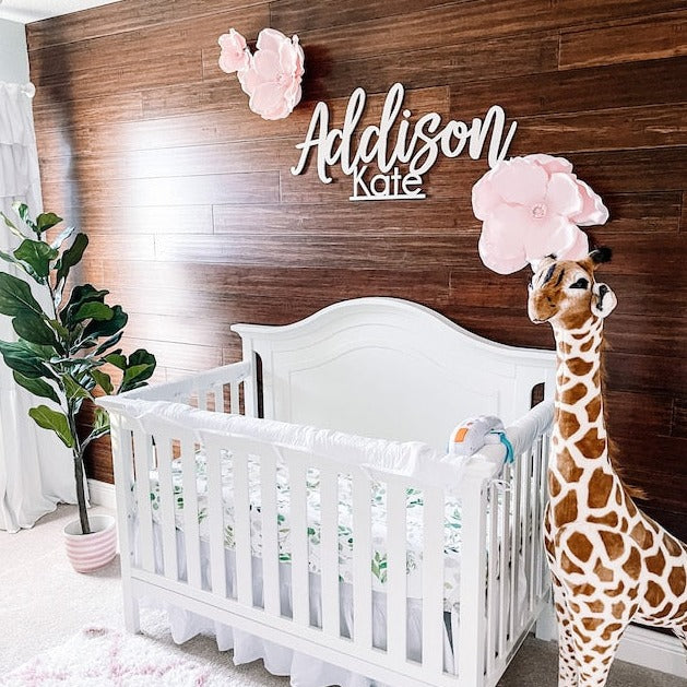 First Middle Name Wood Sign for Nursery or Kid's room – Happyism