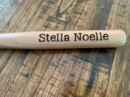 Kids engraved miniature bat - engraved mini bat