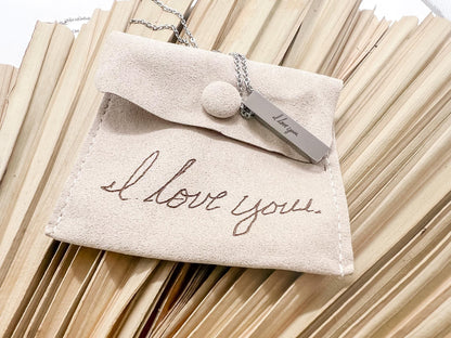 Personalized Cremation Urn Necklace, bar urn necklace, memorial necklace, custom heart urn necklace, ashes jewelry, engraved handwriting