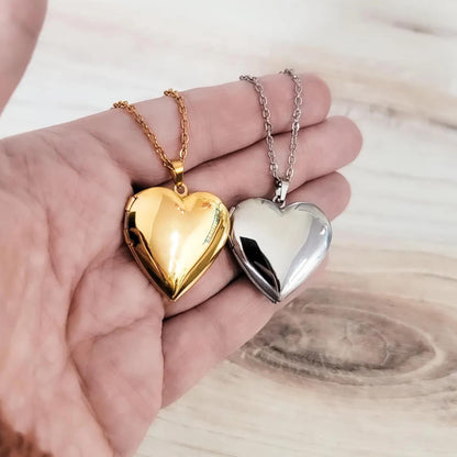 Engraved heart locket necklace, handwritten note jewelry, handwritten note necklace, memorial necklace, photo necklace