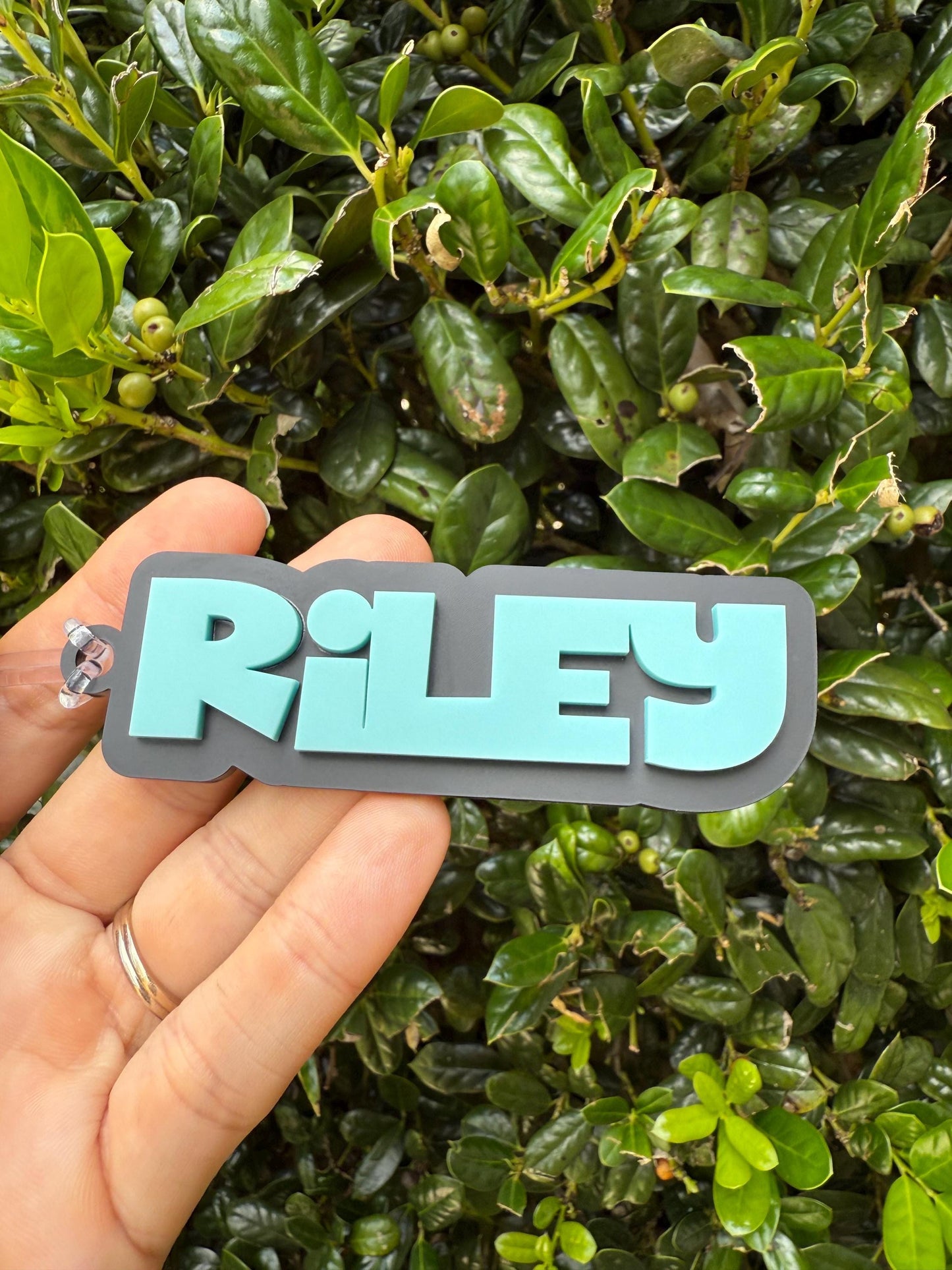 Trendy boy name bag tag, aesthetic name tag, Custom matte black Acrylic Bag Tag – Personalized Name Tag for Backpacks, Sports Bags & Travel
