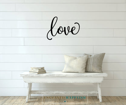 Love sign, love wood sign, inspiration decor, pretty decor, Blessed wooden sign, decor inspo, faith home sign, custom cut