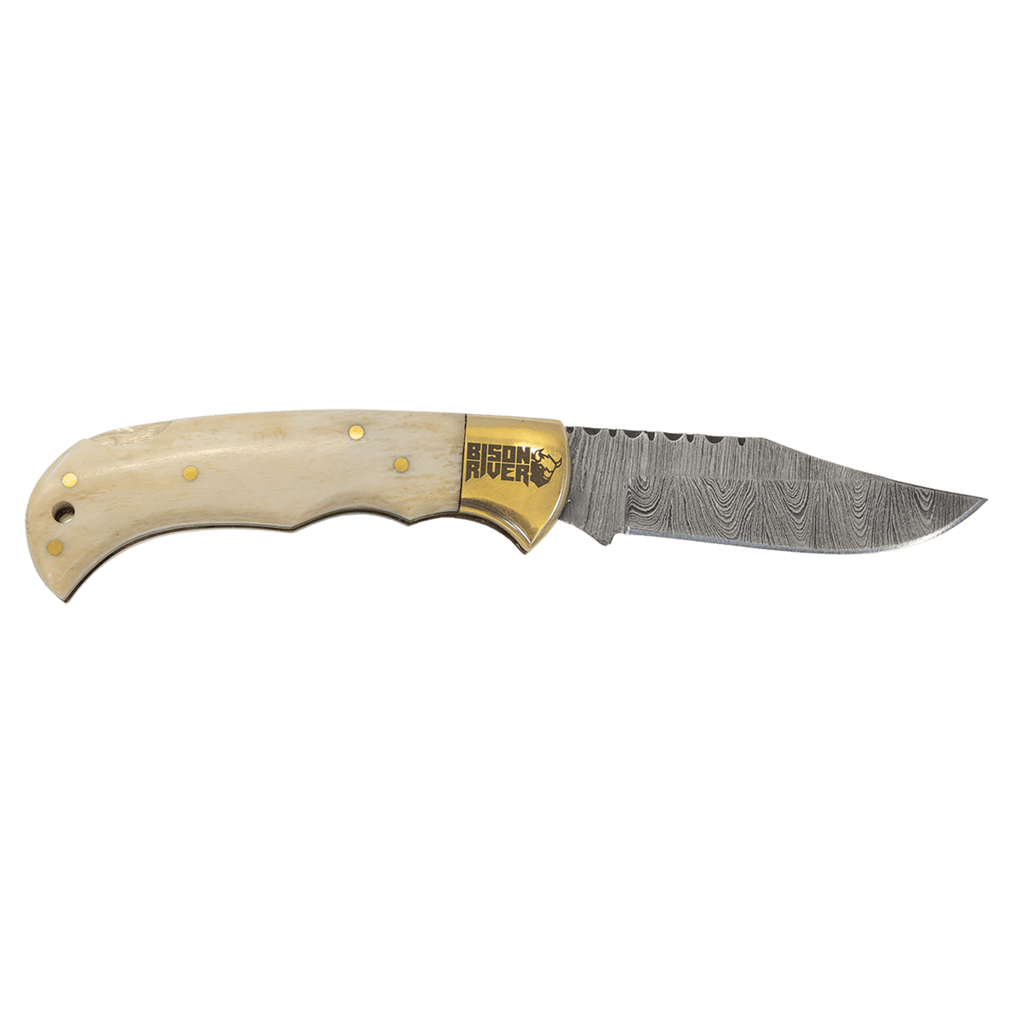 Personalized Wood Pocket Knife – Engraved Folding Knife – Custom Gift for Him, Dad or Groomsman – Bison River 3.5"