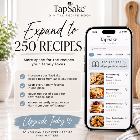 Expand to 250 Recipes