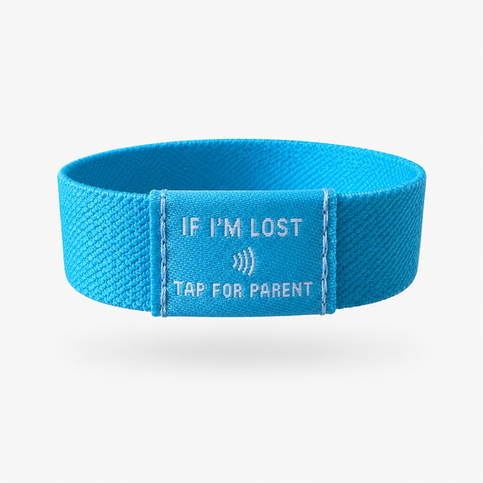 Happyism® Child Safety Smart Bracelet + NFC Tap Card | “If I’m Lost” Parent Contact Wristband