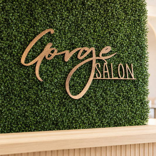 Custom wooden business logo sign, salon sign, custom salon sign, custom business sign, wood sign, pretty wood sign
