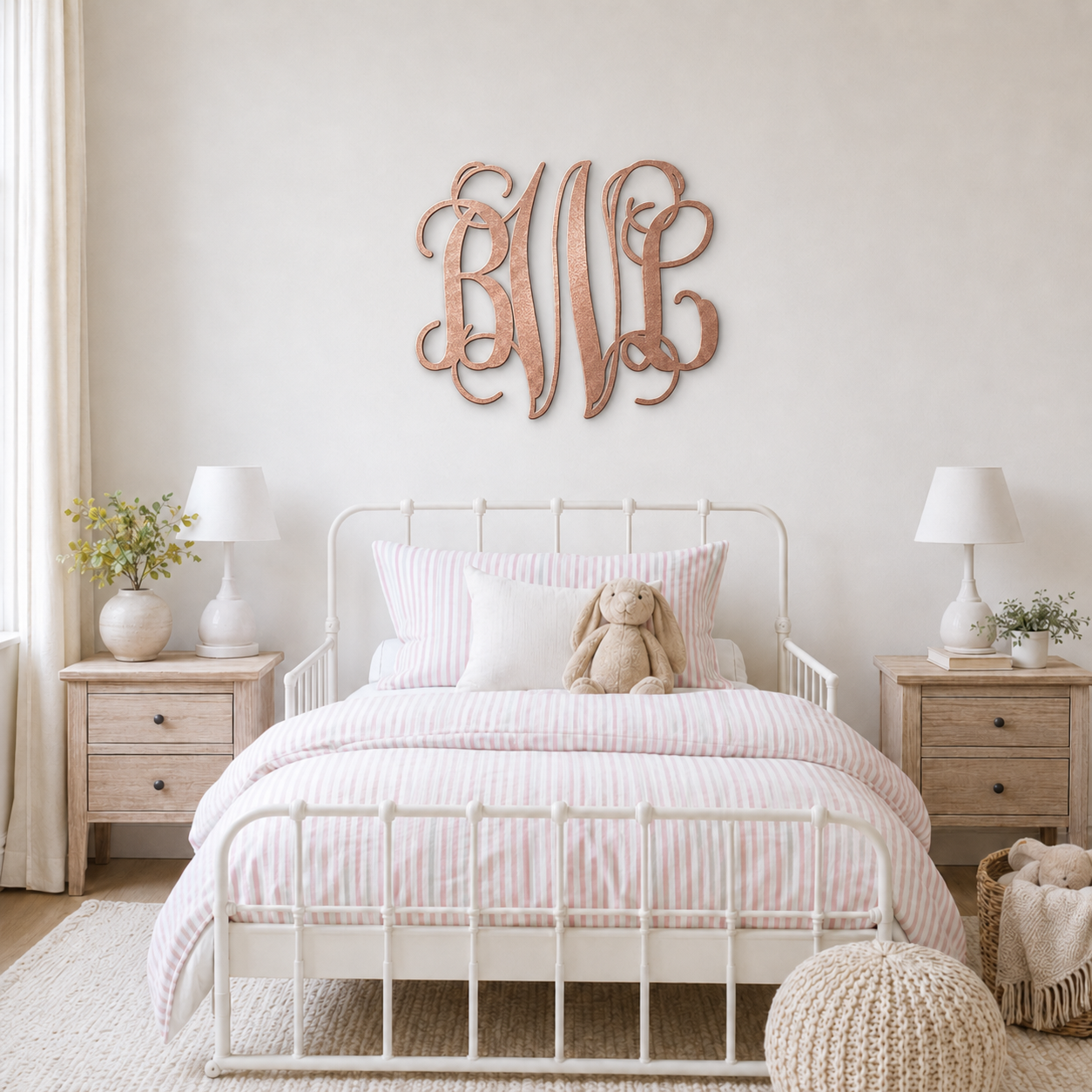 Vine Monogram Sign