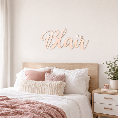 Custom Mirrored Acrylic Name Sign