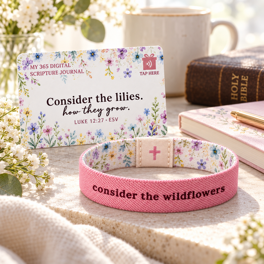 Wildflowers | TapSake Scripture Bracelet & NFC Card