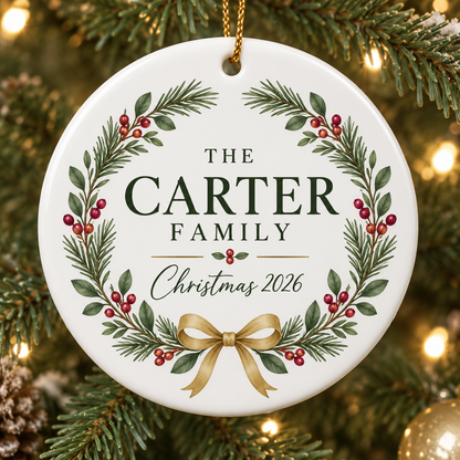 Christmas ornament - Family wreath