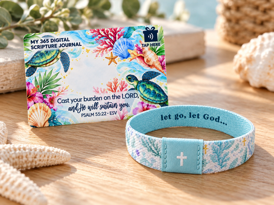 Let go, Let God | TapSake Scripture Bracelet & NFC Card