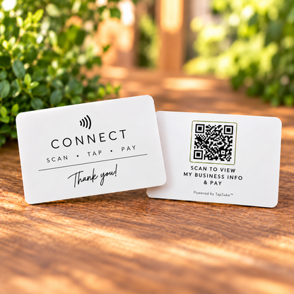 TapSake™ Business Connect NFC Business Card - Market Vendor Business Card
