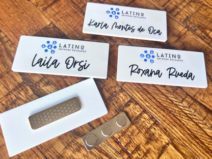 Custom acrylic name tag - business name tag