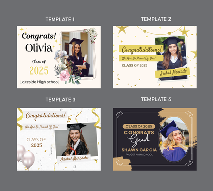Personalized Graduation Yard Sign