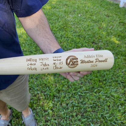 Handwritten Signatures Engraved Full Size Coach Bat