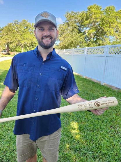Handwritten Signatures Engraved Full Size Coach Bat