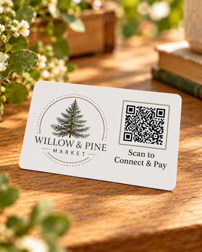 TapSake™ Business Connect NFC Business Card - Market Vendor Business Card
