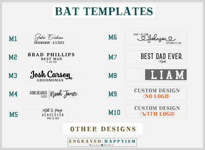 Engraved Full Size Coach Bat