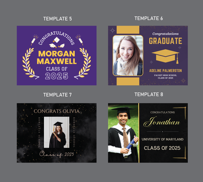 Personalized Graduation Yard Sign