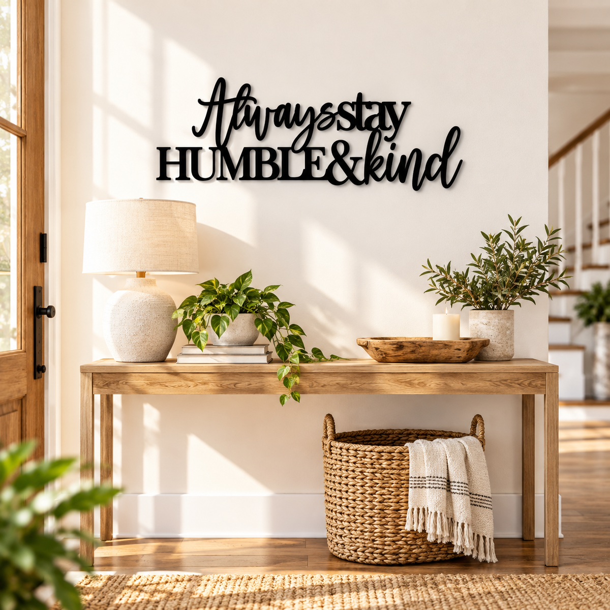 Always stay humble & kind sign