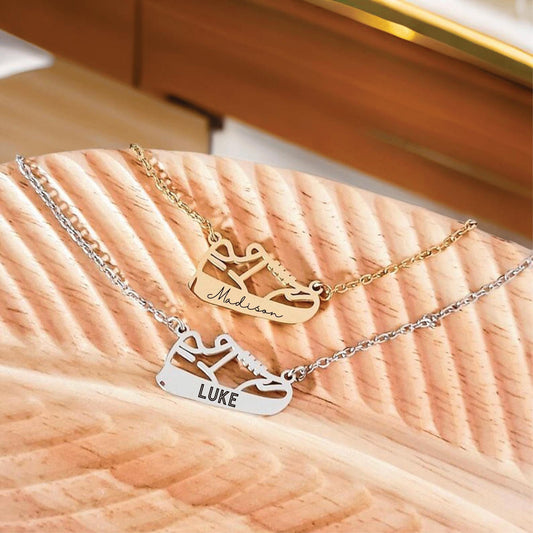Personalized cross country necklace, engraved name cross country gift, stocking stuffer for runner, runner gift, track gift
