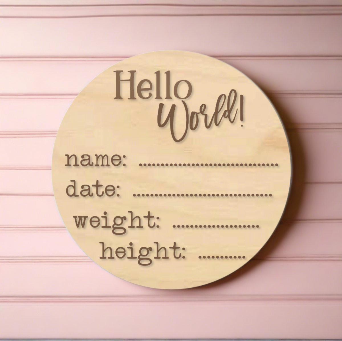 Helloworld Sign In Hello World Newborn Sign - Moovari
