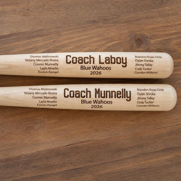 Personalized Wooden Miniature Bat