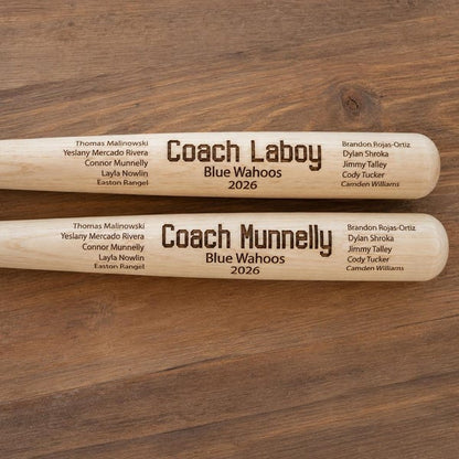 Personalized Wooden Miniature Bat