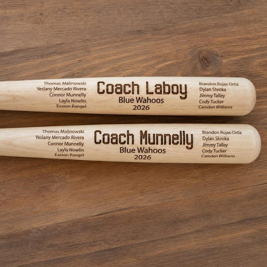 Personalized Wooden Miniature Bat