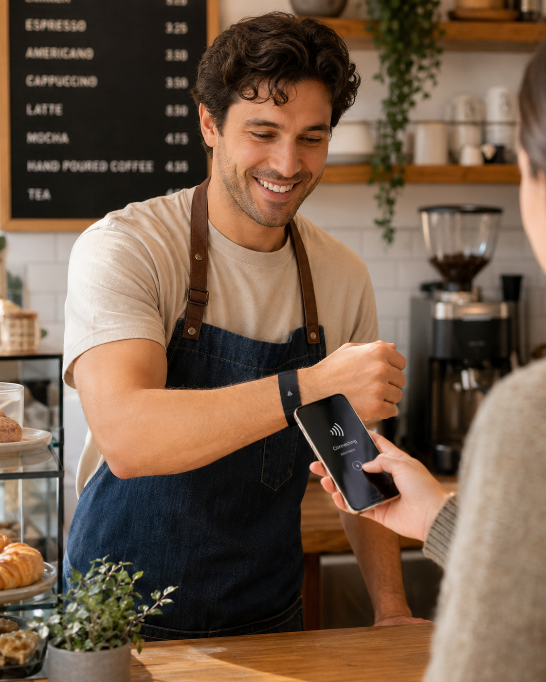 Happyism® Business Contact Smart Bracelet + NFC Tap Card | Wearable Digital Business Card