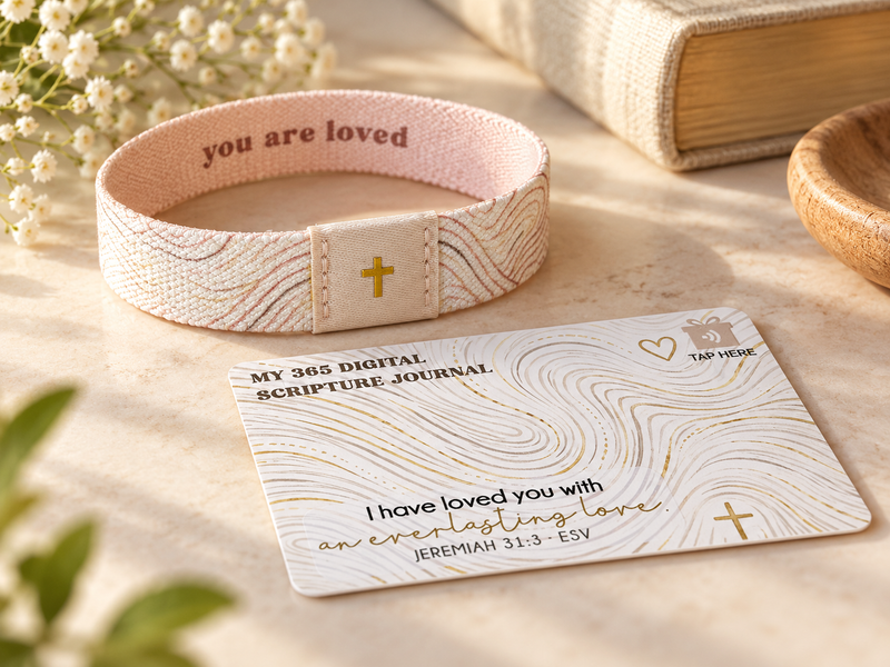 You Are Loved | TapSake Scripture Bracelet & NFC Card