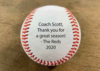 Custom Engraved Baseball - Interactive Preview - Happyism, Inc. Engraving 