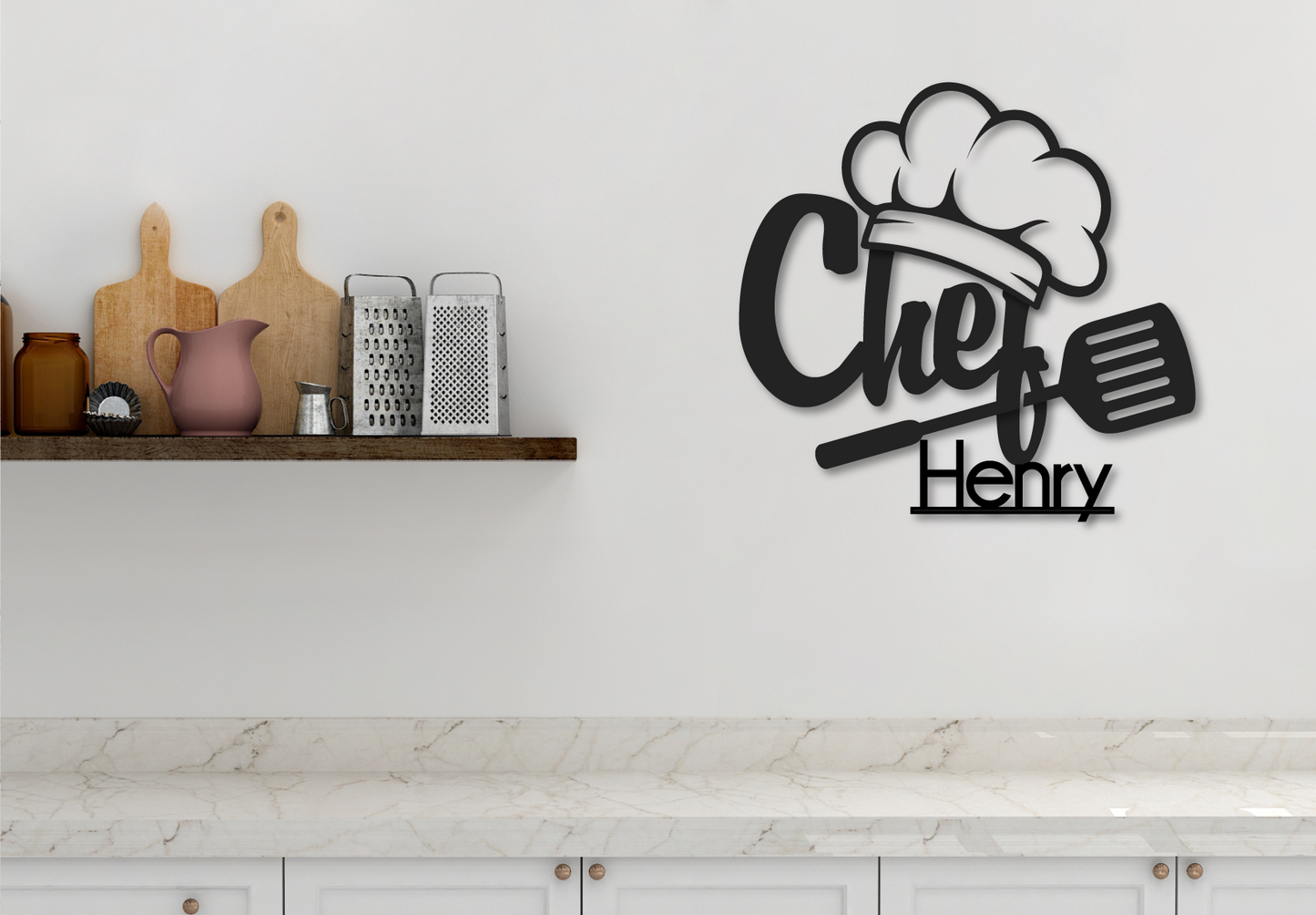Kitchen Chef Sign - Happyism, Inc. Engraving 