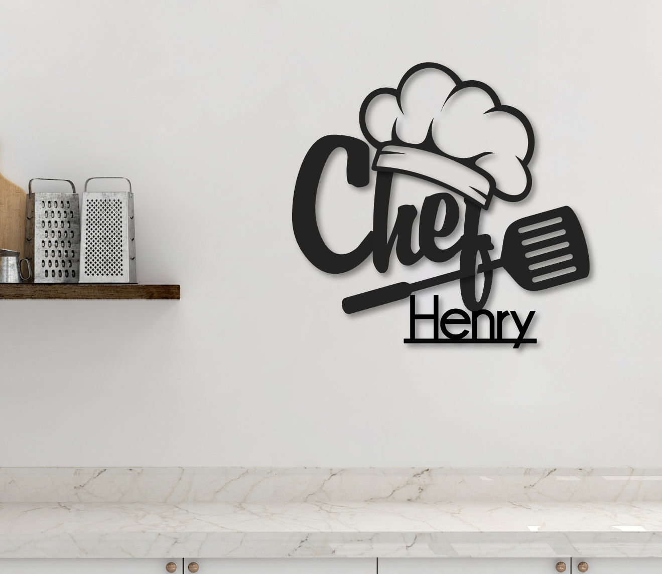 Kitchen Chef Sign - Happyism, Inc. Engraving 