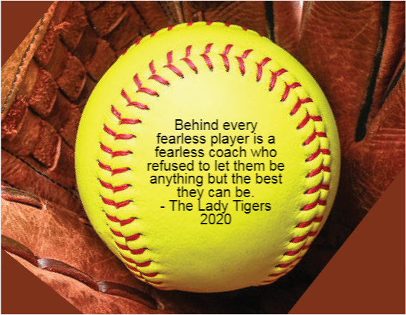 Custom Engraved Softball - Coach